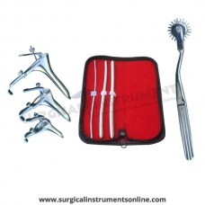 Hegar uterine dilator 3 pieces set,3-4, 7-8, 9-10, pinwheel, grave 3pcs